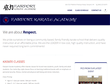 Tablet Screenshot of fairportkarate.net
